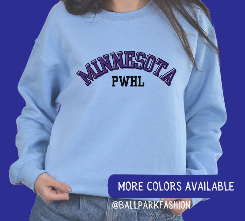 PWHL Minnesota Hockey Sweatshirt Minnesota Hockey PWHL Sweatshirt ...