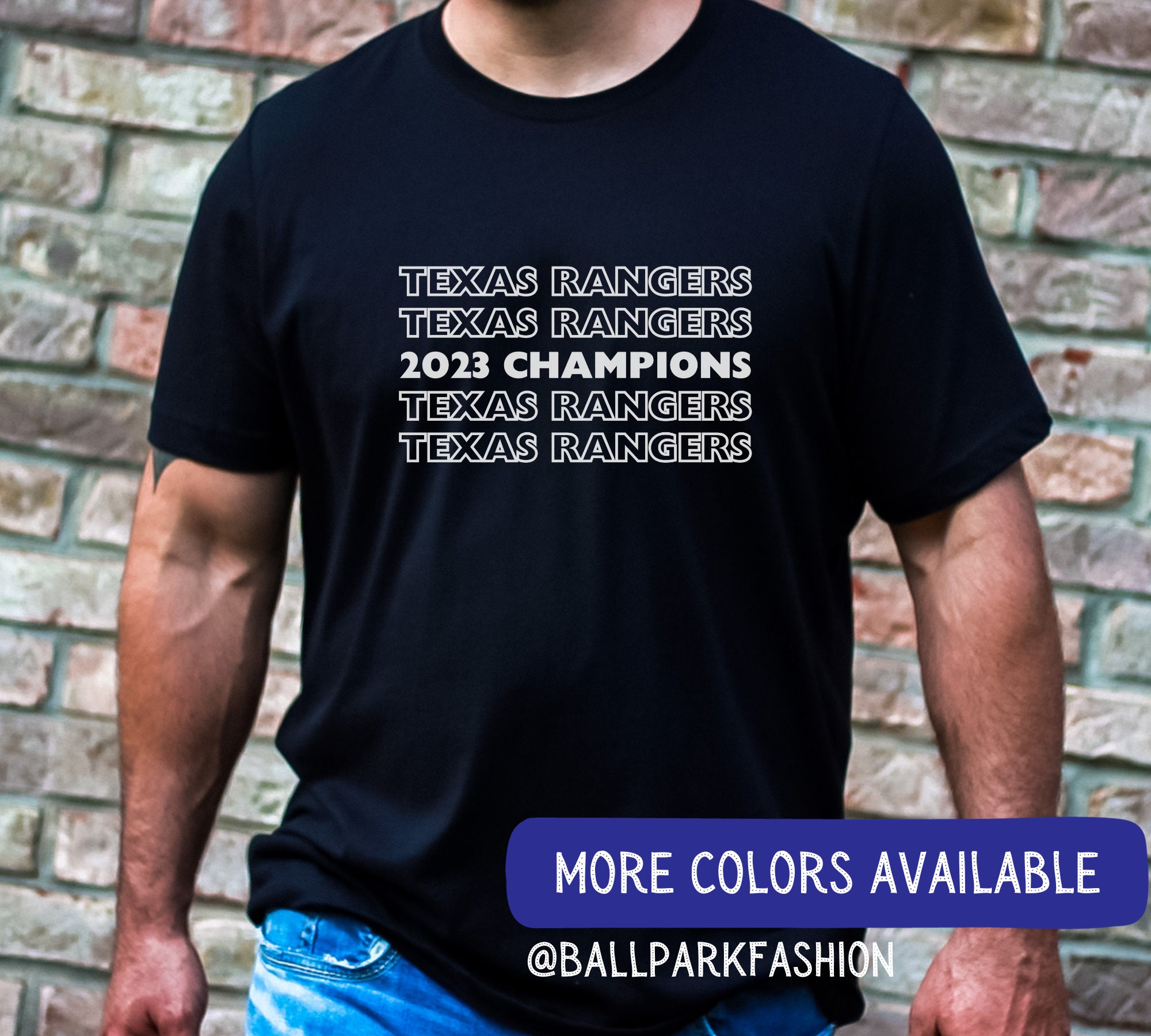 2023 ワールドシリーズチャンピオン テキサスレンジャーズ Tシャツ