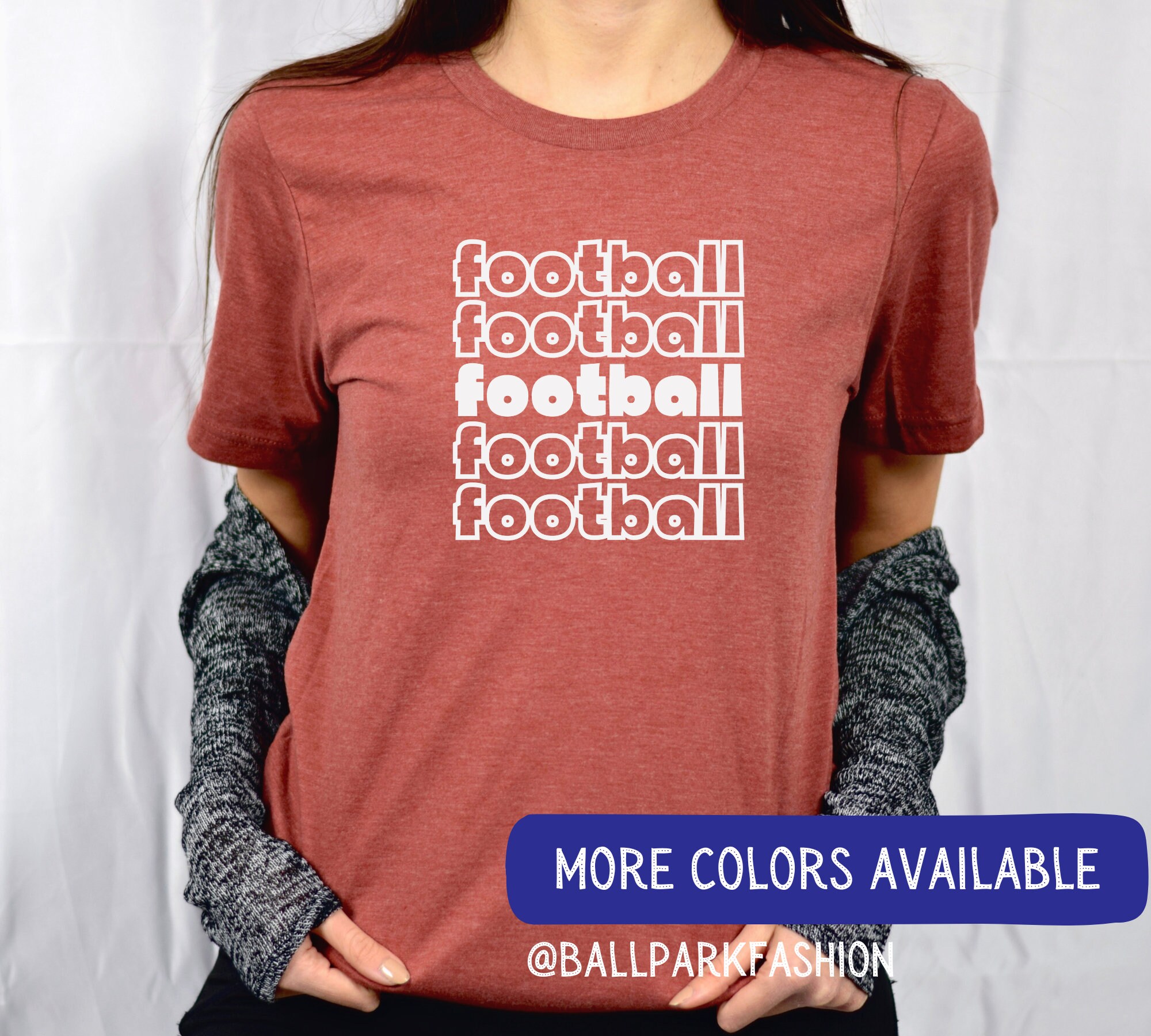 Touchdown Football Collar Shirt - Etsy