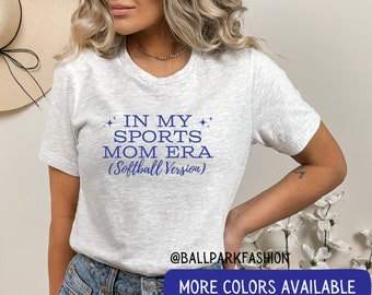 In My Sports Mom Era T-Shirt Softball Version Softball Mom Shirt Softball Mom Tee Trendy Mom Shirt Eras Shirt Softball Mama Shirt
