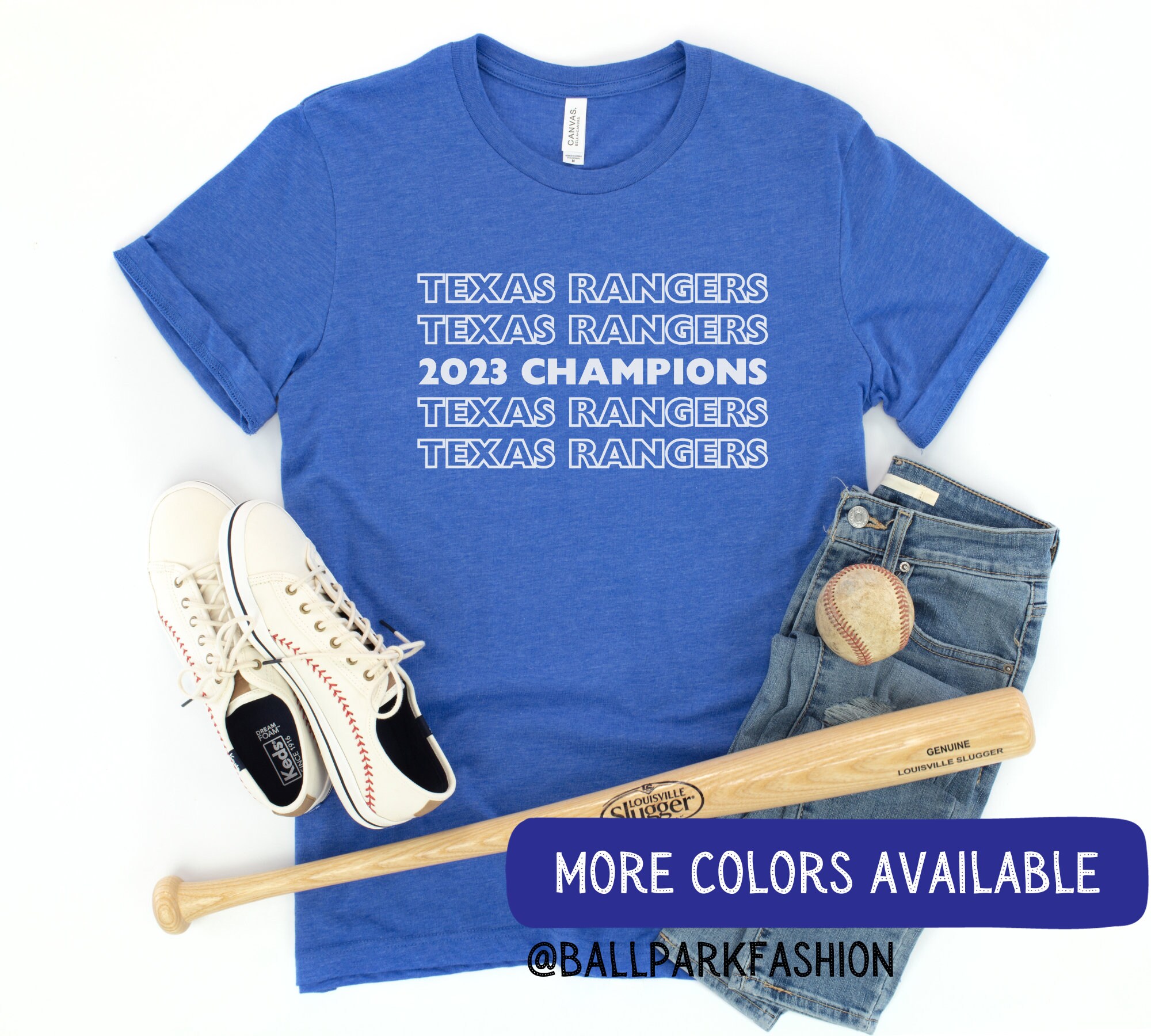 2023 ワールドシリーズチャンピオン テキサスレンジャーズ Tシャツ