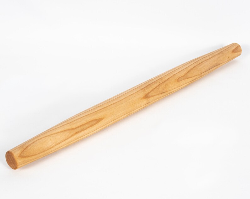 Rodillo francés – Rodillo de madera hecho a mano, arce, nogal, cerezo, abedul, herramienta para hornear, rodillo para masa de repostería, regalo imagen 2