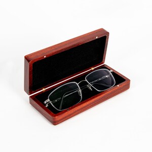 Luxury Sports and Lifestyle Wood Padauk Glasses Case | T. Weatherhead & Co.