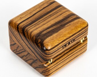 小物 sow Amazon.com: COSISO Square Solid Wood Double Ring Box Case