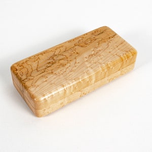 Wood Eyeglasses Case Birdseye Maple Handmade