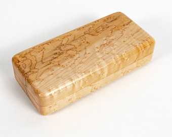 Wood Eyeglasses Case Birdseye Maple Handmade