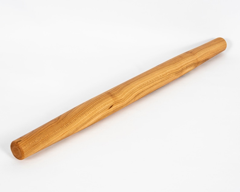 Rodillo francés – Rodillo de madera hecho a mano, arce, nogal, cerezo, abedul, herramienta para hornear, rodillo para masa de repostería, regalo imagen 3