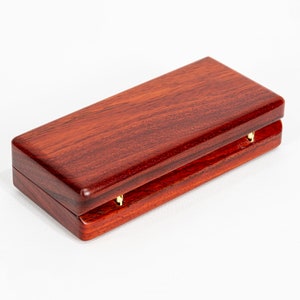 Luxury Sports and Lifestyle Wood Padauk Glasses Case | T. Weatherhead & Co.