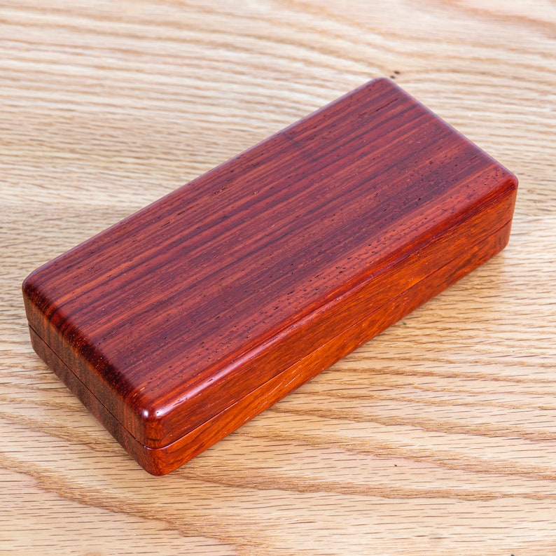 Luxury Sports and Lifestyle Wood Padauk Glasses Case | T. Weatherhead & Co.