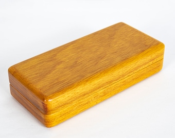 Osage Orange Eyeglass Case – Wood Glasses Case, Handmade Wooden Glasses Box, Hard Glasses Case, Sunglasses Case, Wooden Eyeglasses Case