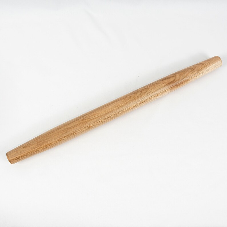 Rodillo francés – Rodillo de madera hecho a mano, arce, nogal, cerezo, abedul, herramienta para hornear, rodillo para masa de repostería, regalo imagen 8