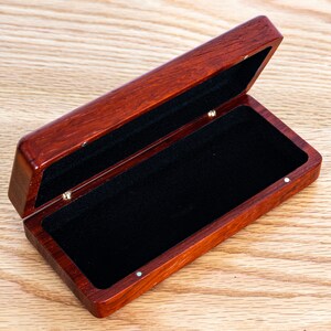Luxury Sports and Lifestyle Wood Padauk Glasses Case | T. Weatherhead & Co.