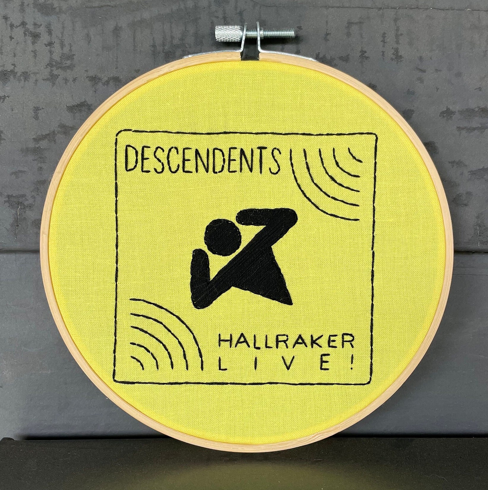Descendents 'Hallraker' album cover embroidery SHIPS FREE (punk, Milo Aukerman, SST Records, Epitaph Records, Silly Girl, I'm Not A Loser)