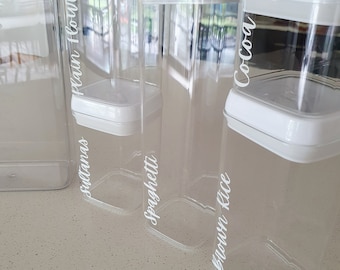 Custom Pantry Labels Kitchen Organisation Labels for Jar Labels for Containers Personalised Labels