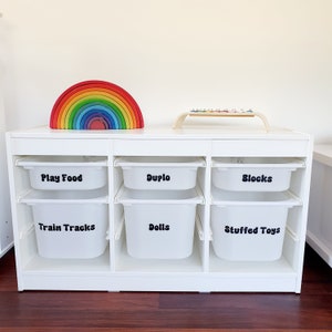 Custom Toy Storage Labels for Toys Labels for Kids Playroom Labels for Ikea Trofast Storage Labels