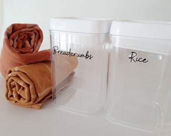 Pantry Labels Custom Kitchen Organisation Stickers