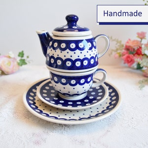 Gifts for her, tea set with teapot, Tea for one, gift for woman, Tea for one set, Teaware set, Tea set for 1, Tea for one teapot with cup