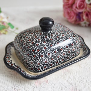 butter dish-pottery butter dish-covered ceramic butter dish — CRUTCHFIELD  POTTERY