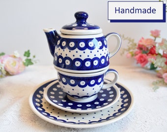 Gifts for her, tea set with teapot, Tea for one, gift for woman, Tea for one set, Teaware set, Tea set for 1, Tea for one teapot with cup