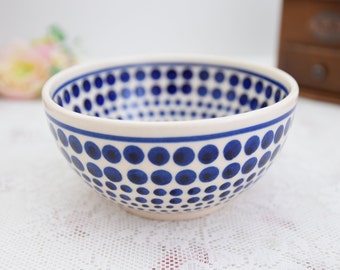 From Poland 5 inch Boleslawiec serving bowl original polish pottery