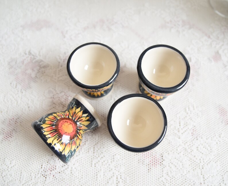 Boleslawiec Polish Pottery Egg Cup Holder - Thumbnail 5
