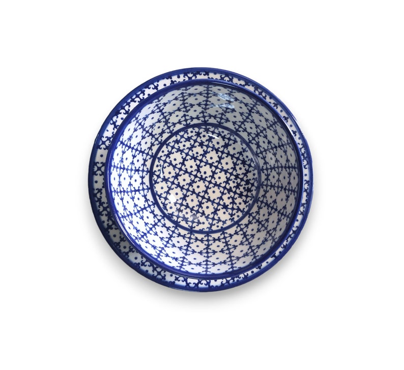 Boleslawiec Polish Pottery Bowl and Plate - Thumbnail 5