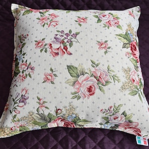 Floral pillow cover gobelin tapestry pillow, Vintage pillow cover for couch with tapestry gobelin decoration, Throw pillows for couch