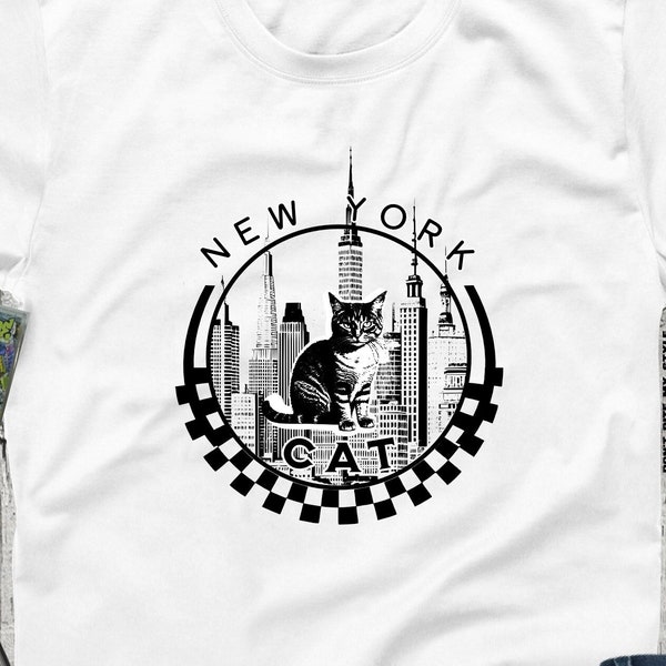 New York Cat 5 boroughs Manhattan Brooklyn Cats Lightweight Soft T shirts XS-4XL Free Shipping