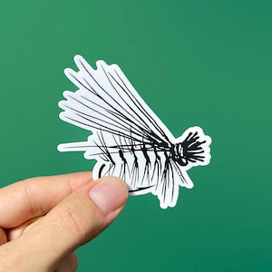 Elk Hair Caddis - Dry Fly - Waterproof Flyfishing Decal Sticker