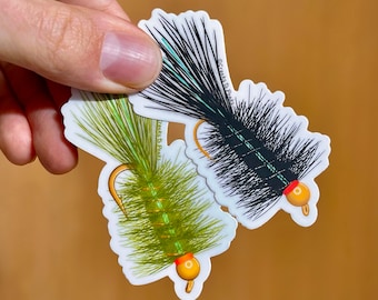 Woolly Bugger - Leech Fly - Streamer Fly - Flyfishing Decal Sticker
