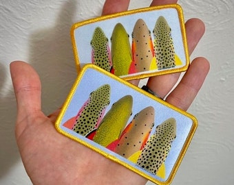Grand Slam Trout Fish Art Patch