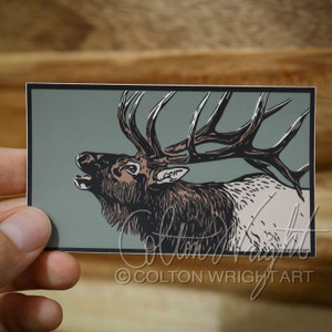 Bull Elk Sticker Decal
