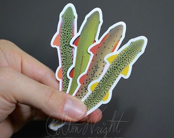 Trout Stickers 4 Pack