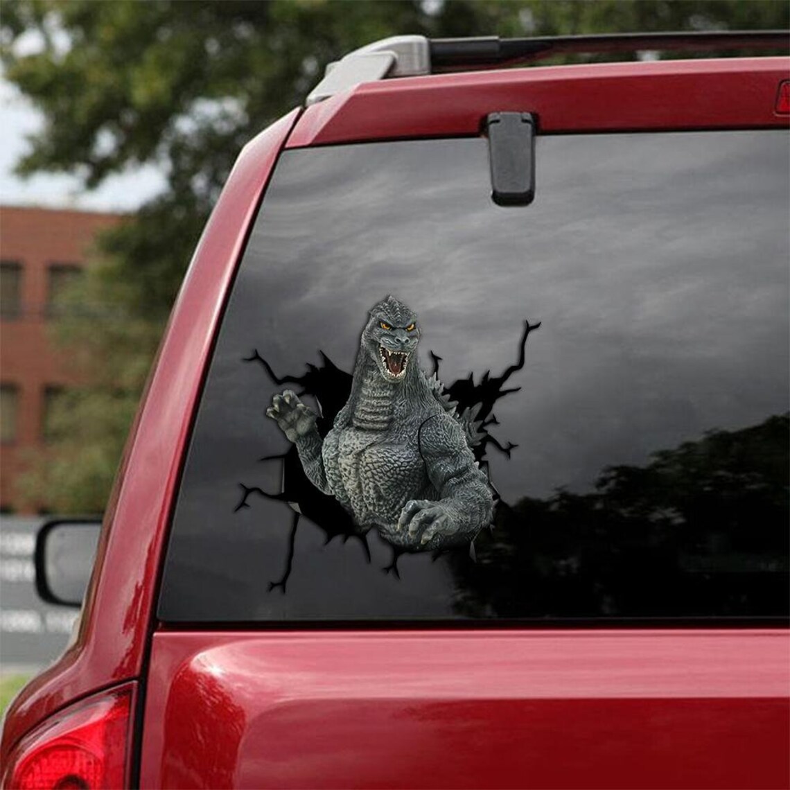Godzilla Decal Fits Cars Windows Laptops and Any Smooth Etsy