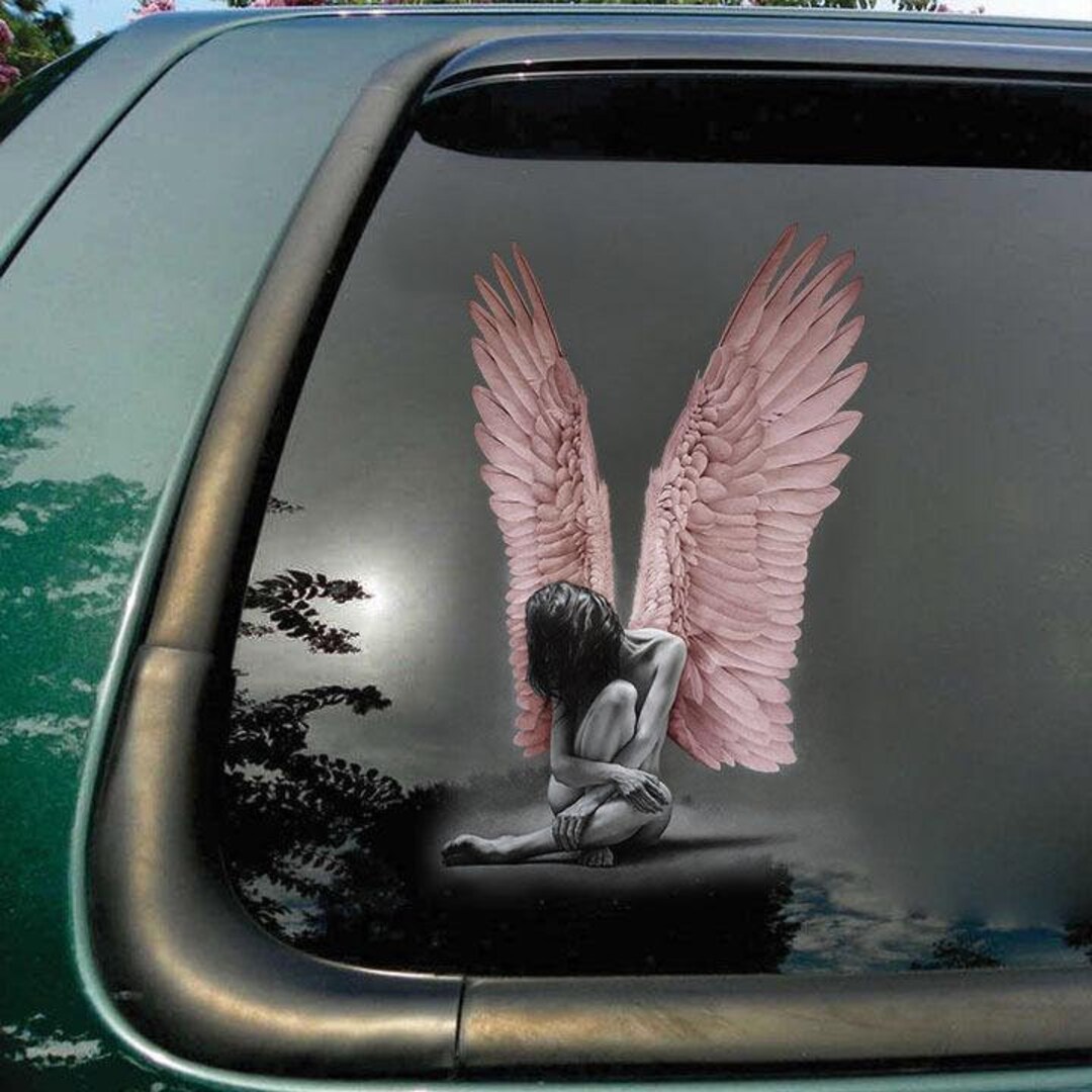 Angel Decal Fits Cars Windowslaptops and Any Smooth - Etsy