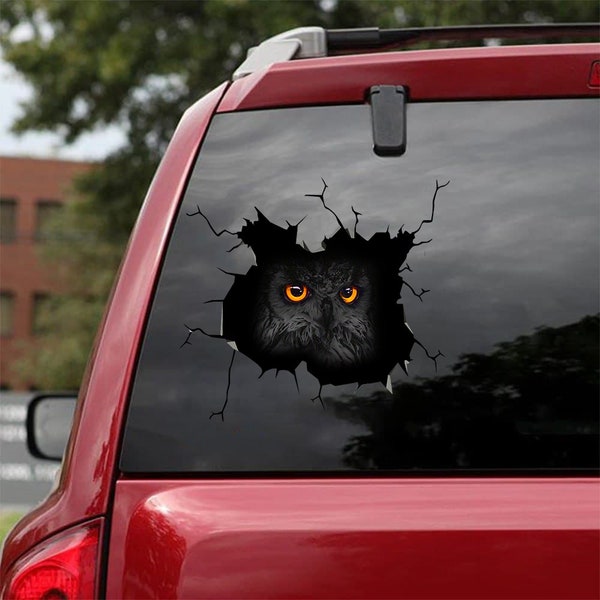 Owl Car Decal Etsy