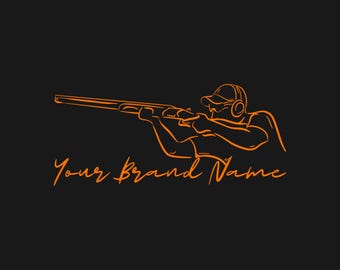 Skeet Shooting Graphic, PNG, SVG, Design, Tshirt Design, Hand drawn design