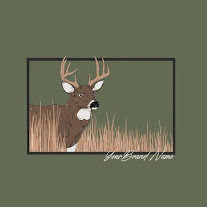 Deer Graphic, PNG, SVG, Design, Tshirt Design, Hand drawn design