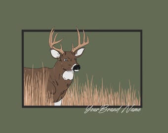Deer Graphic, PNG, SVG, Design, Tshirt Design, Hand drawn design
