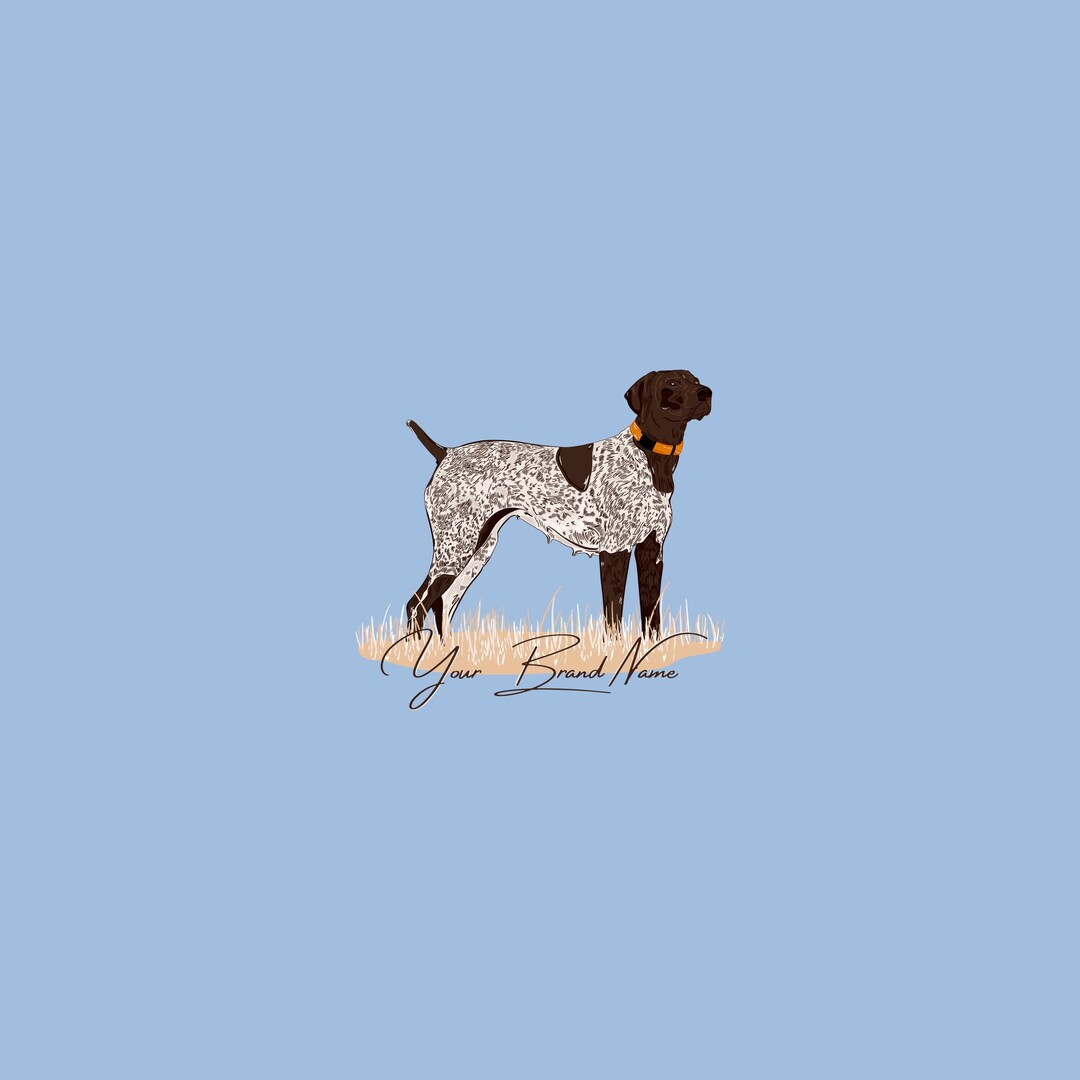 Hand-drawn German Shorthair Pointer Graphic: PNG, SVG (digital Download ...