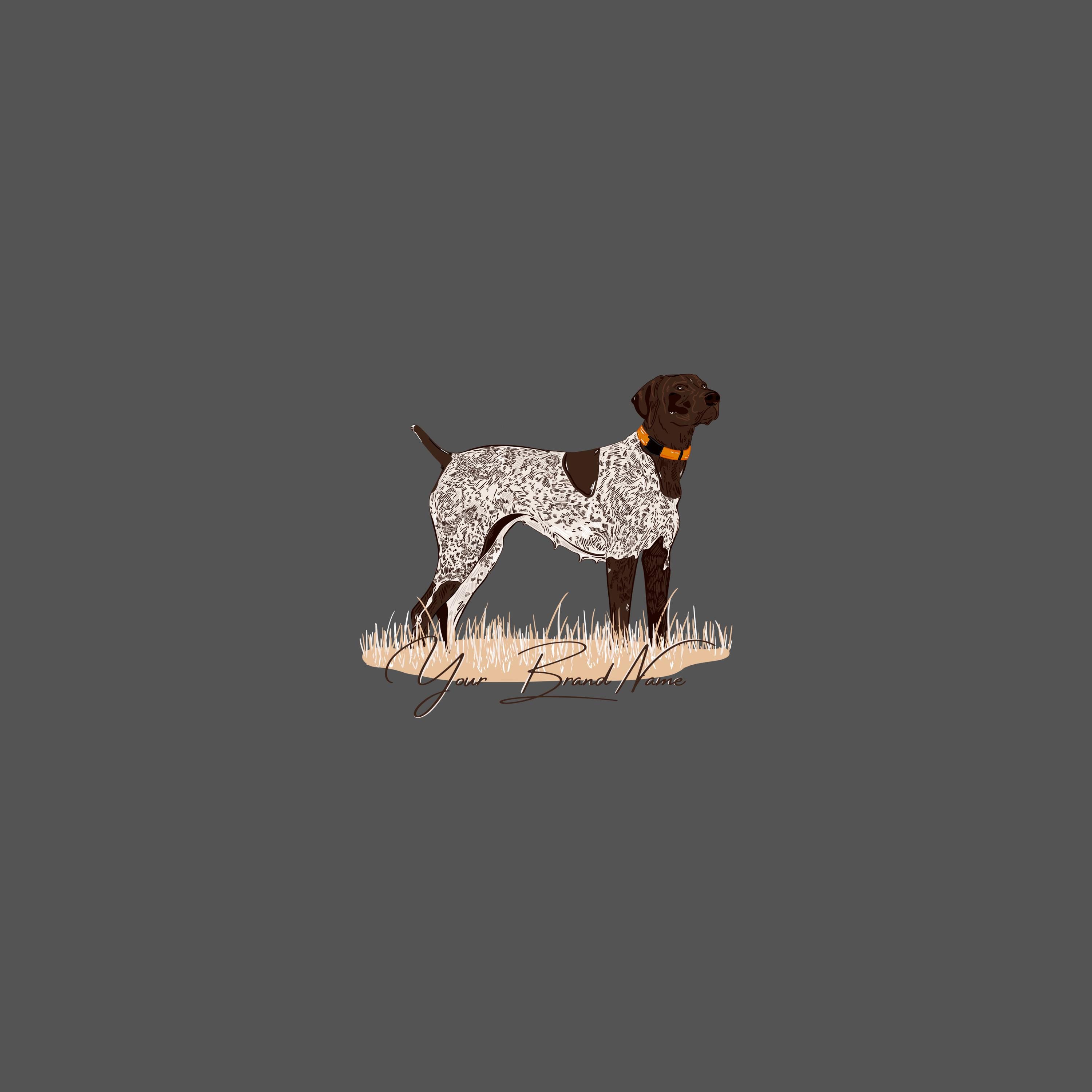 Hand-drawn German Shorthair Pointer Graphic: PNG, SVG (digital Download ...