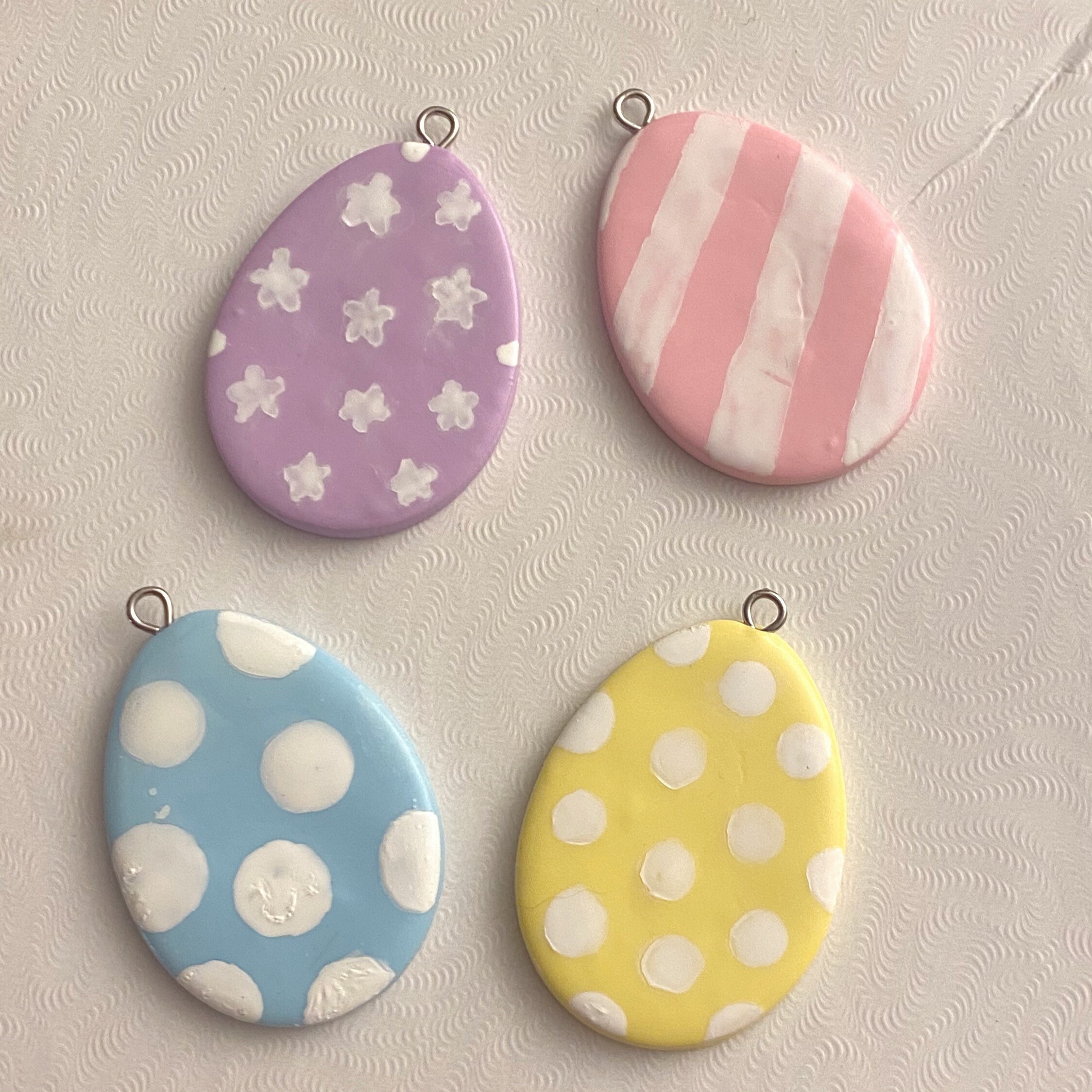 Easter egg spring polymer clay earrings Etsy