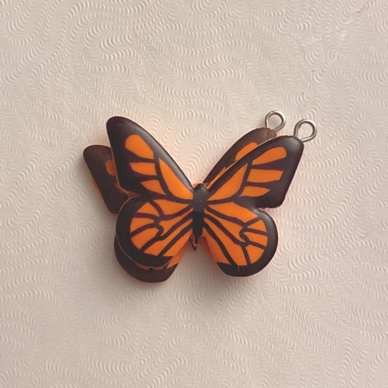 butterfly spring easter polymer clay earrings