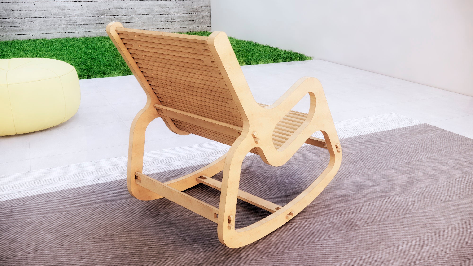 Rocking Chair Cnc File Chair Assembly DXF File Cnc Chair Etsy Canada