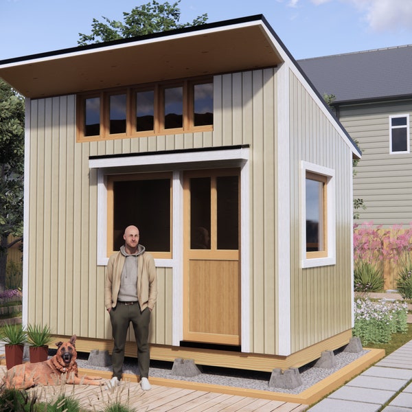 Garden Office Shed 8'x12' plans download