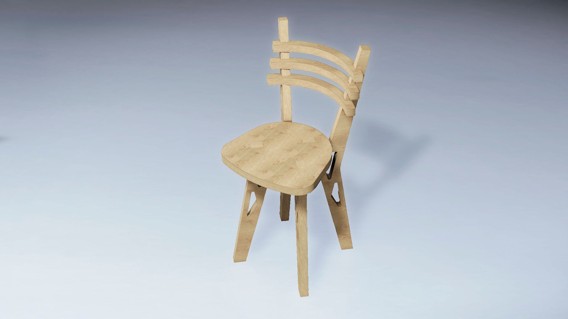 Plywood Chair 07 DXF File Cnc Laser Cut/Custom Furniture Etsy