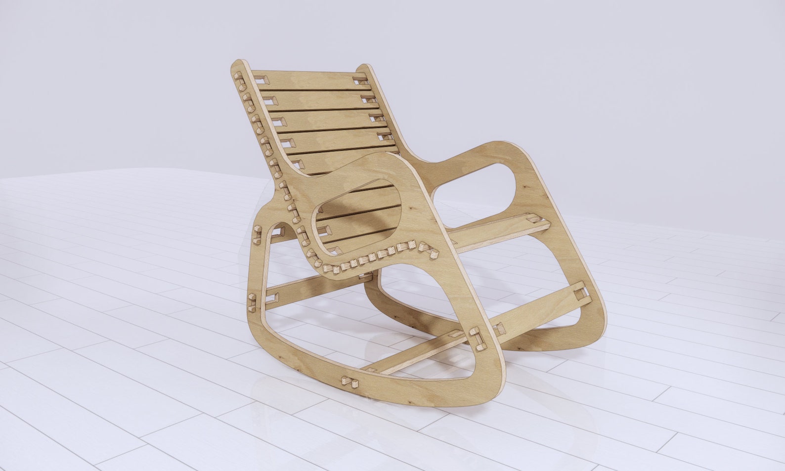 Rocking Chair Cnc File Chair Assembly DXF File Cnc Chair Etsy