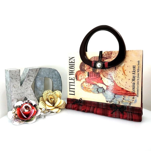 Little Women Recycled Book Cover Handbag Purse, Reclaimed Book, Book Purse