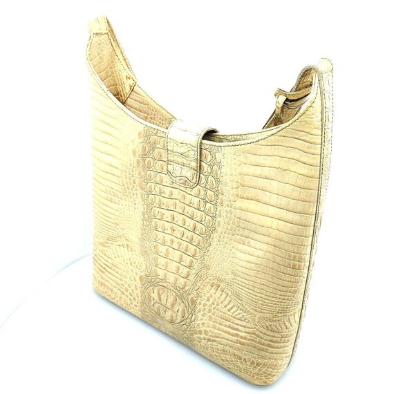 Used Vintage Brahmin Croc Leather Purse Handbag Purse 