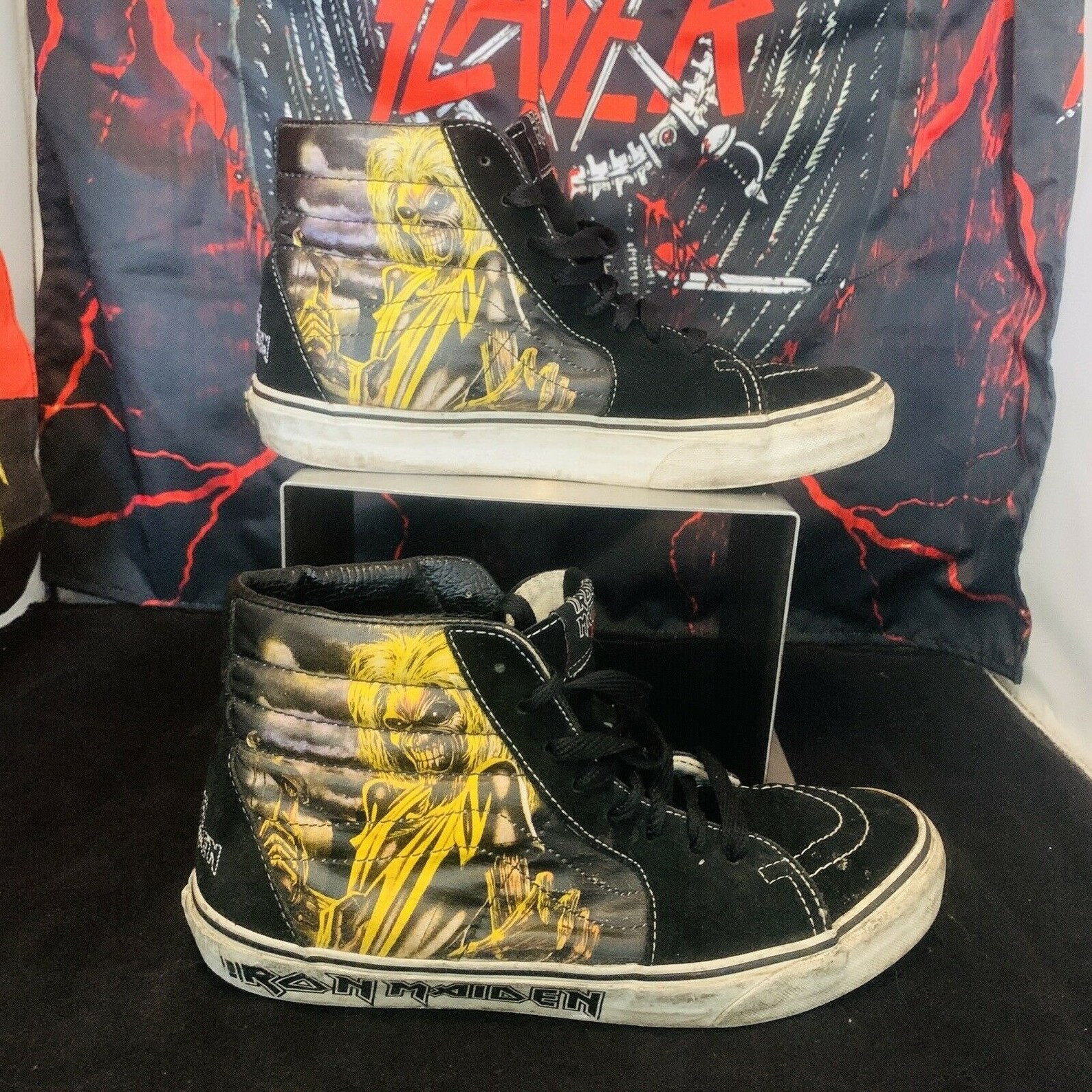 IRON MAIDEN Killers 9 Vans Shoes 2007 HI Top Punk Rock